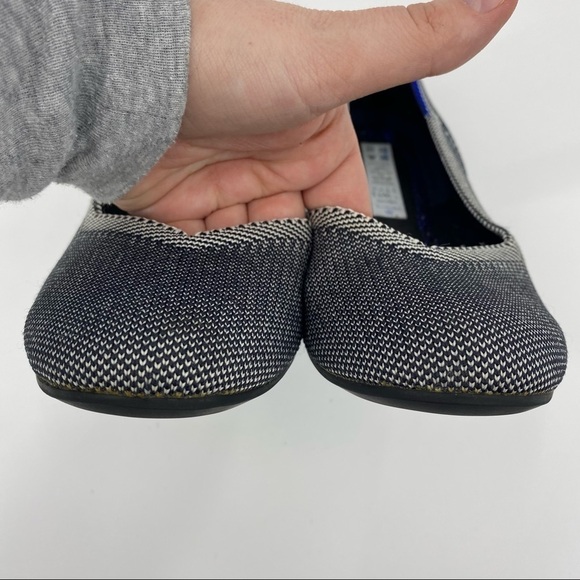 Rothy’s Birdseye Classic Ballet Flats Round-Toe Retired Color Cloud Gray 7.5 - Picture 6 of 13